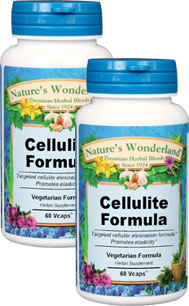 Cellulite Formula - 600 mg, 60 Veg Capsules each (Nature's Wonderland)