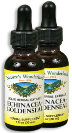 Echinacea - Golden Seal Liquid Extract, 1 fl oz / 30 ml each (Nature's Wonderland)