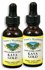 Kava Gold Liquid Extract, 1 fl oz / 30 ml each (Nature's Wonderland)