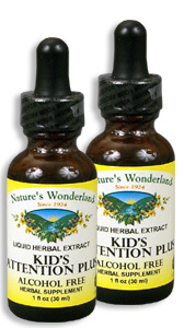 Kid's Attention Plus, 1 fl oz / 30 ml each (Nature's Wonderland)
