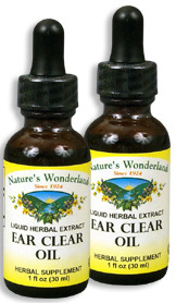 Ear Clear Oil, 1 fl oz / 30 ml each (Nature's Wonderland)