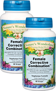 Female Corrective Combination&#153; - 500 mg, 60 Veg Capsules each  (Nature's Wonderland)