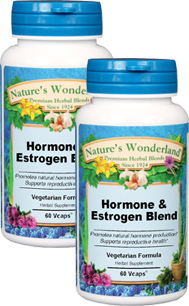 Hormone Estrogen Blend - 575 mg, 60 Veg Capsules each (Nature's Wonderland)