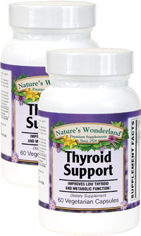 Thyroid Support, 60 Vegetarian Capsules each (Nature's Wonderland)