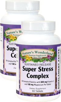 B Complex Super Stress, 60 Tablets each (Nature's Wonderland)