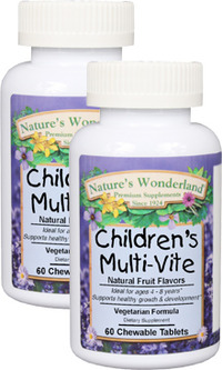 Children's Multi-Vite, 60 chewable tablets each (Nature's Wonderland)