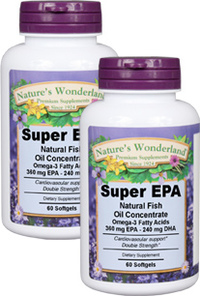 Super EPA Fish Oil, 60 softgels each (Nature's Wonderland)