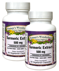 Turmeric Standardized Extract - 475 mg, 60 Vegetarian Capsules each (Nature's Wonderland)