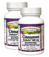 Cinnamon Cinnulin PF&reg; Extract - 250 mg, 60 Vegetarian Capsules each (Nature's Wonderland)