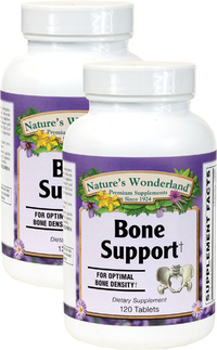 Bone Support, 120 Tablets each (Nature's Wonderland)