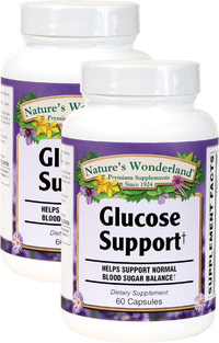Glucose Support, 60 Capsules Each (Nature's Wonderland)
