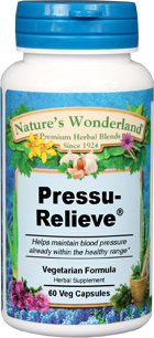 Pressu Relieve&reg; - 500 mg, 60 Veg Capsules (Nature's Wonderland)