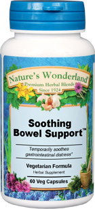 Soothing Bowel Support&#153; - 550 mg, 60 Veg Capsules (Nature's Wonderland)