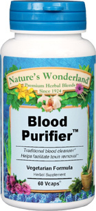 Blood Purifier&#153; - 450 mg, 60 Veg Capsules (Nature's Wonderland)