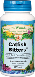 Catfish Bitters&#153; - 525 mg, 60 Veg Capsules (Nature's Wonderland)