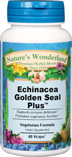Echinacea Golden Seal Plus&#153; - 525 mg, 60 Veg Capsules  (Nature's Wonderland)