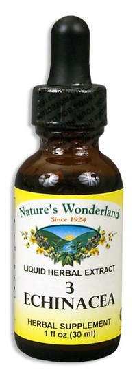 3 Echinacea Liquid Extract, 1 fl oz (Nature's Wonderland)