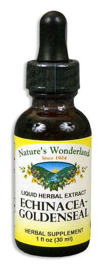 Echinacea  Goldenseal Liquid Extract, 1 fl oz / 30ml (Nature's Wonderland)