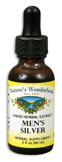 Mens Silver Liquid Extract - Prostate Formula, 1 fl oz (Nature's Wonderland)