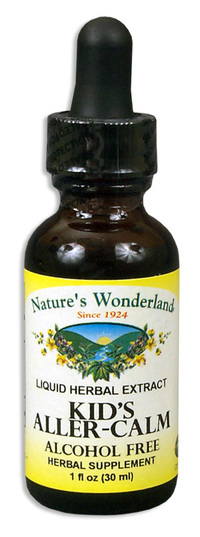 Kids Aller Calm Liquid Extract, 1 fl oz / 30 ml (Nature's Wonderland)