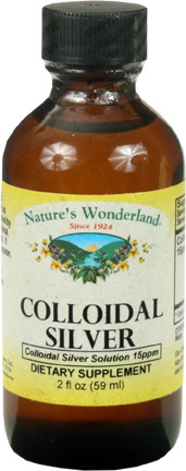 Colloidal Silver - 15 ppm 2 fl oz / 59ml (Nature's Wonderland)