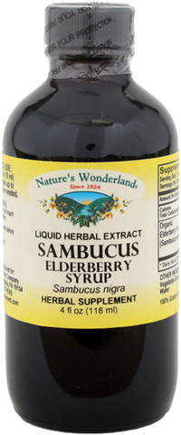 Sambucus Elderberry Syrup, 4 fl oz (Nature's Wonderland)