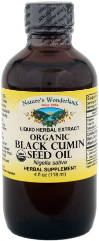 Black Cumin Seed Oil, Organic, 4 fl oz /118 ml (Nature's Wonderland)