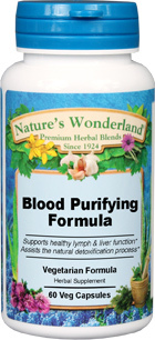 Blood Purifying Formula - 550 mg, 60 Veg Capsules (Nature's Wonderland)