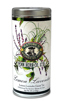 Lemon Lavender Green Tea, 12 premium tea sachets (Nature's Wonderland)