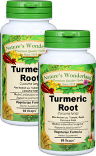 Turmeric Root Capsules - 700 mg, 60 Vcaps&#153; each (Curcuma longa)