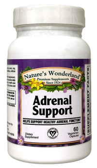 Adrenal Support,  60 Vegetarian Capsules (Nature's Wonderland)