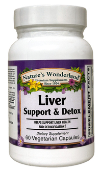Liver Support &amp; Detox, 60 Vegetarian Capsules (Nature's Wonderland)