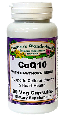 CoQ10 with Hawthorn Berry - 100 mg, 90 Veg Caps (Nature's Wonderland)