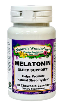 Melatonin - 3 mg, 180 lozenges  (Nature's Wonderland)