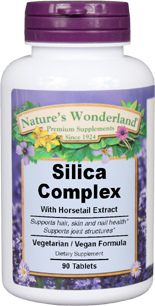 Silica Complex - Hair, Skin &amp; Nails Formula, 90 tablets (Nature's Wonderland)