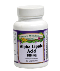 Alpha Lipoic Acid - 100 mg, 60 capsules (Nature's Wonderland) 