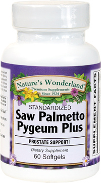 Saw Palmetto Pygeum Plus, 60 Softgels (Nature's Wonderland)