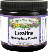 Creatine Monohydrate Powder, 8.8 oz (Nature's Wonderland)