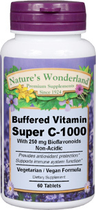 C-1000 Buffered Super C, 60 Tablets (Nature's Wonderland)