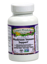 Mushroom Immune Support, 60 Vegan Capsules (Nature's Wonderland)