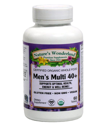 Whole Food Men&#146;s 40+ Multi, 60 tablets (Nature's Wonderland)