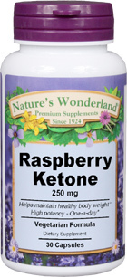 Raspberry Ketone - 250 mg, 30 vegetarian caps (Nature's Wonderland)