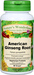 Ginseng Root Capsules, American - 650 mg, 60 Veg Capsules (Panax quinquefolium)