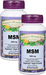 MSM Capsules - 1000 mg, 60 Veg capsules each (Nature's Wonderland)