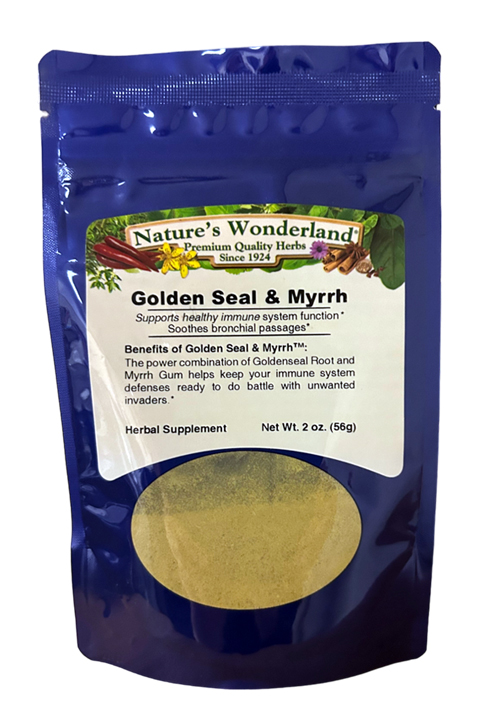 Golden Seal & Myrrh Powder, 2 oz (Nature's Wonderland) - Penn Herb